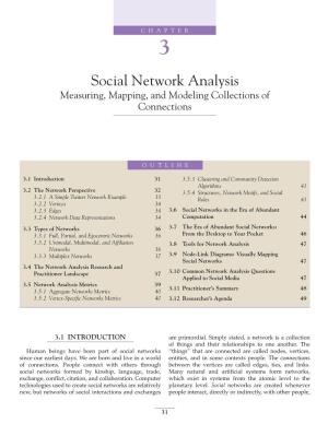 Social Network Analysis Measuring, Mapping, and Modeling Collections of Connections