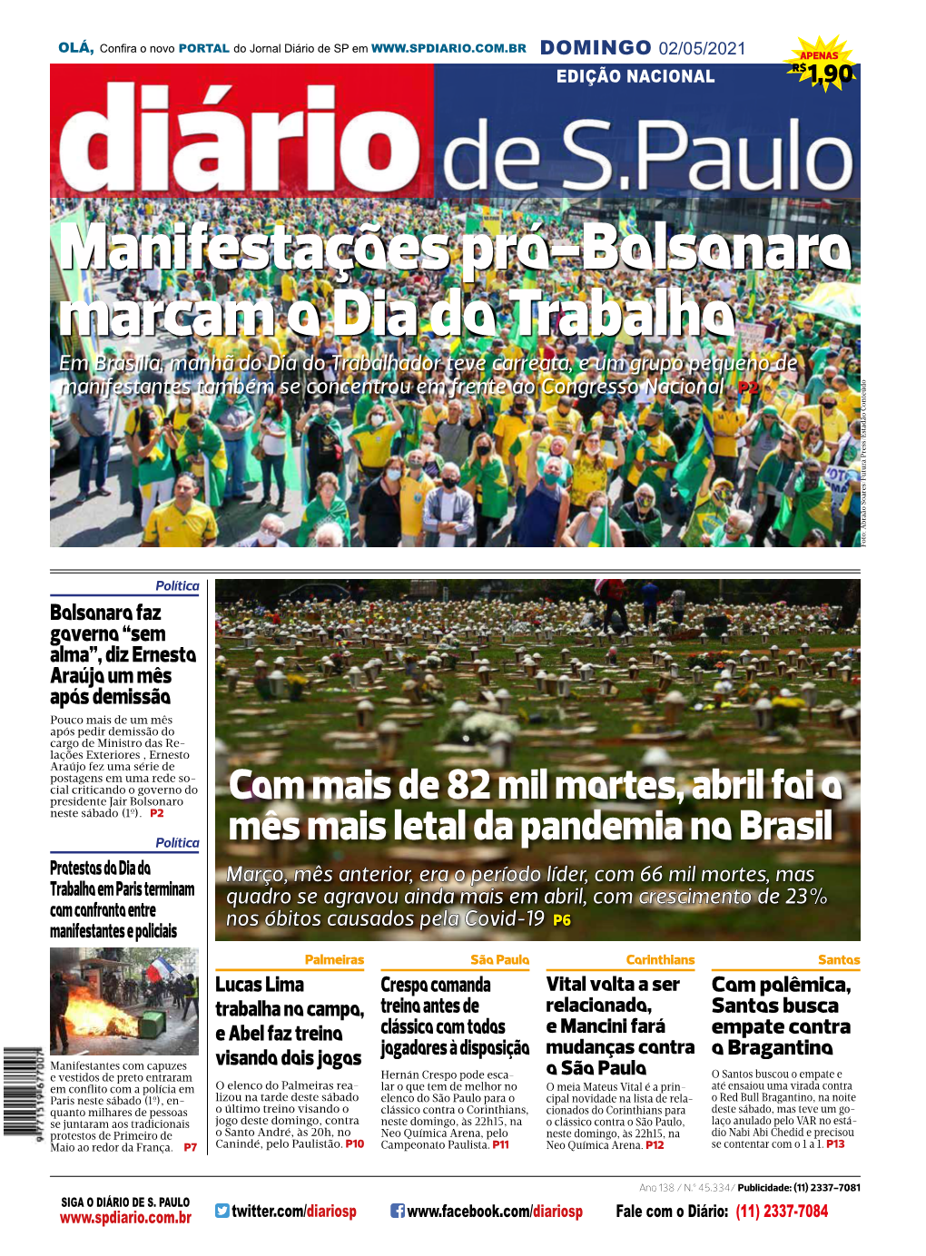 Manifestações Pró-Bolsonaro Marcam O Dia Do Trabalho