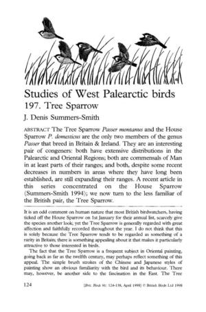 Studies of West Palearctic Birds 197