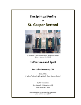 The Spiritual Profile of Sstt