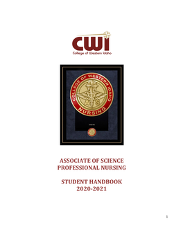 Associate of Science Professional Nursing Student Handbook 2020-2021