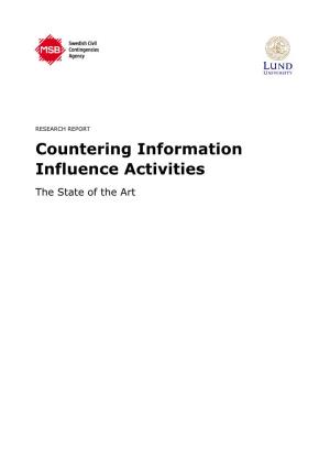 Countering Information Influence Activities: the State of The