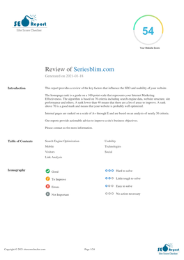 Review of Seriesblim.Com Generated on 2021-01-18