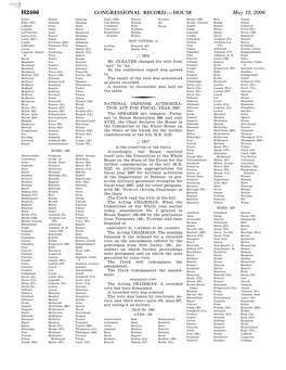 Congressional Record—House H2466