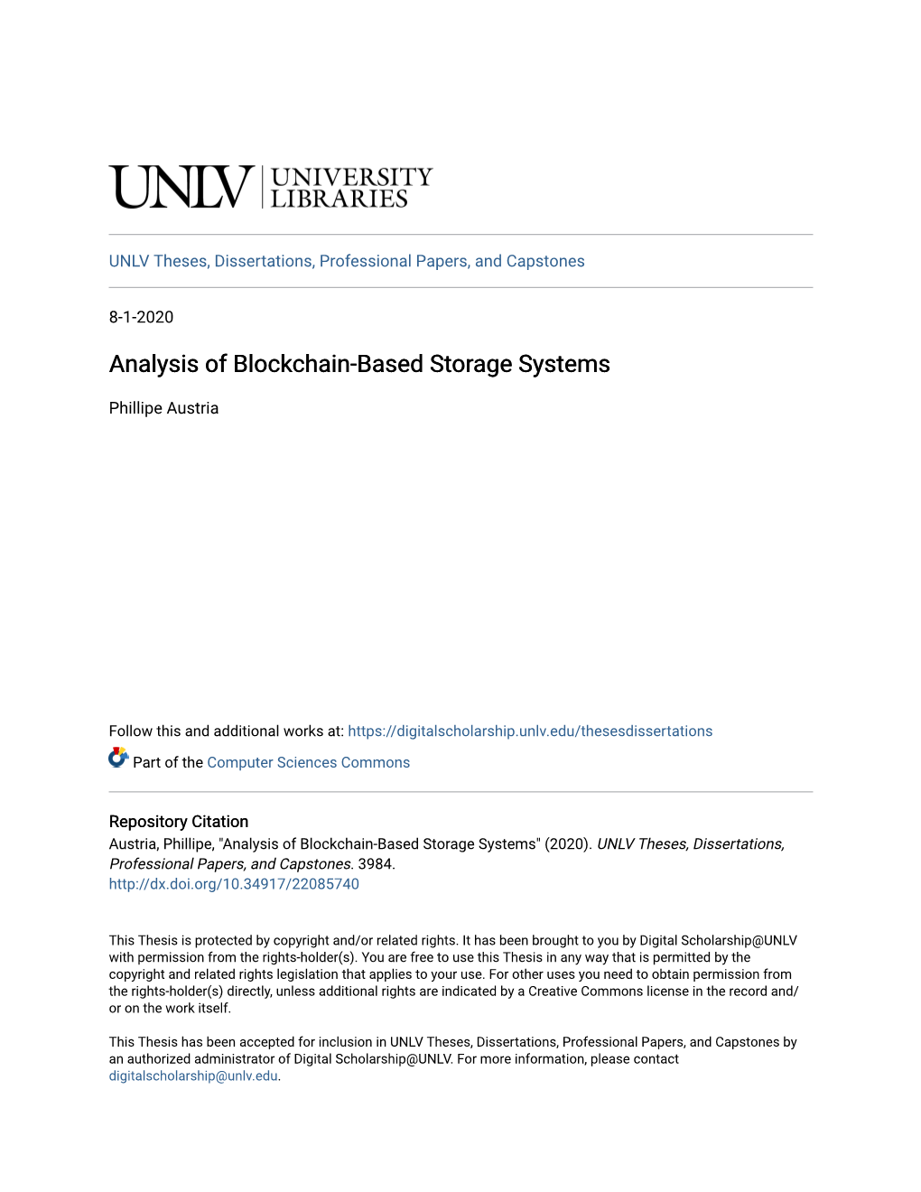 Analysis of Blockchain-Based Storage Systems