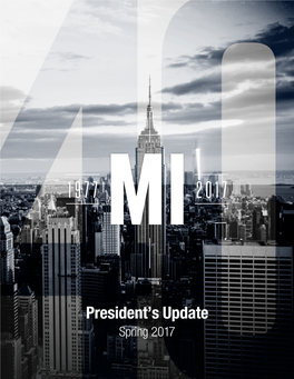 2017 Spring President's Update | Manhattan Institute