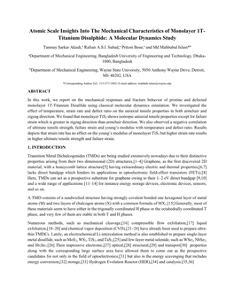 Titanium Disulphide: a Molecular Dynamics Study