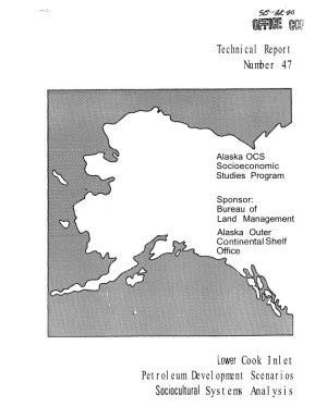 HUE G(& Technical Report Number 47 Lower Cook Inlet Petroleum