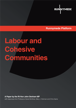Labour and Cohesive Communities