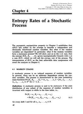 "Entropy Rates of a Stochastic Process"