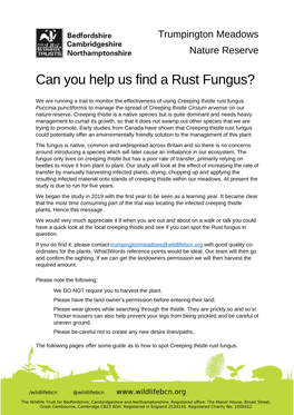 Can You Help Us Find a Rust Fungus?