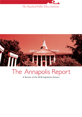 The Annapolis Report a Review of the 2018 Legislative Session