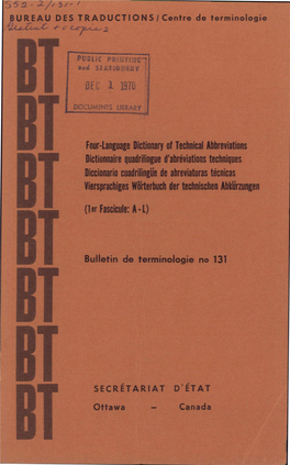 EU 1 1970 7 1 Four-Language Dictionary Of