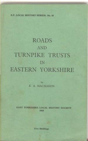 Roads Turnpike Trusts Eastern Yorkshire