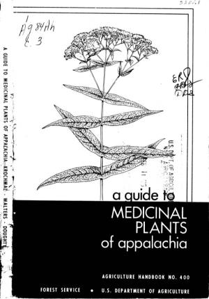 A Quide Ti MEDICINAL PLANTS of Appalachia
