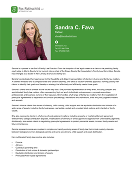 Sandra C. Fava Partner