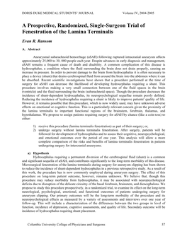 Fenestration of the Lamina Terminalis