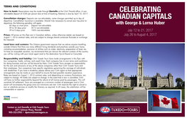 Celebrating Canadian Capitals