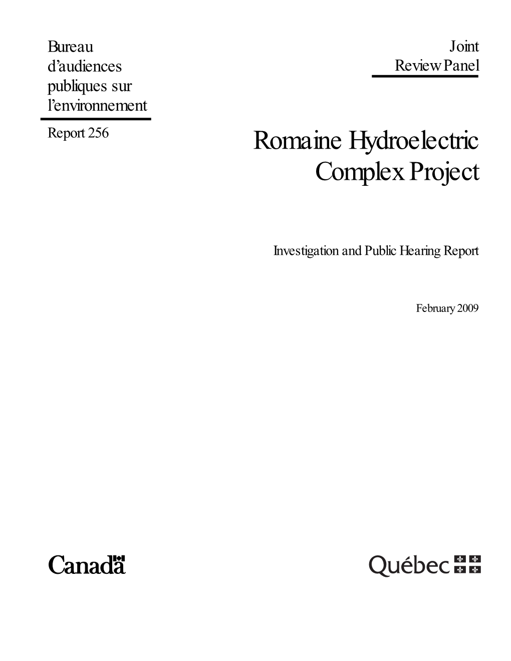 Romaine Hydroelectric Complex Project