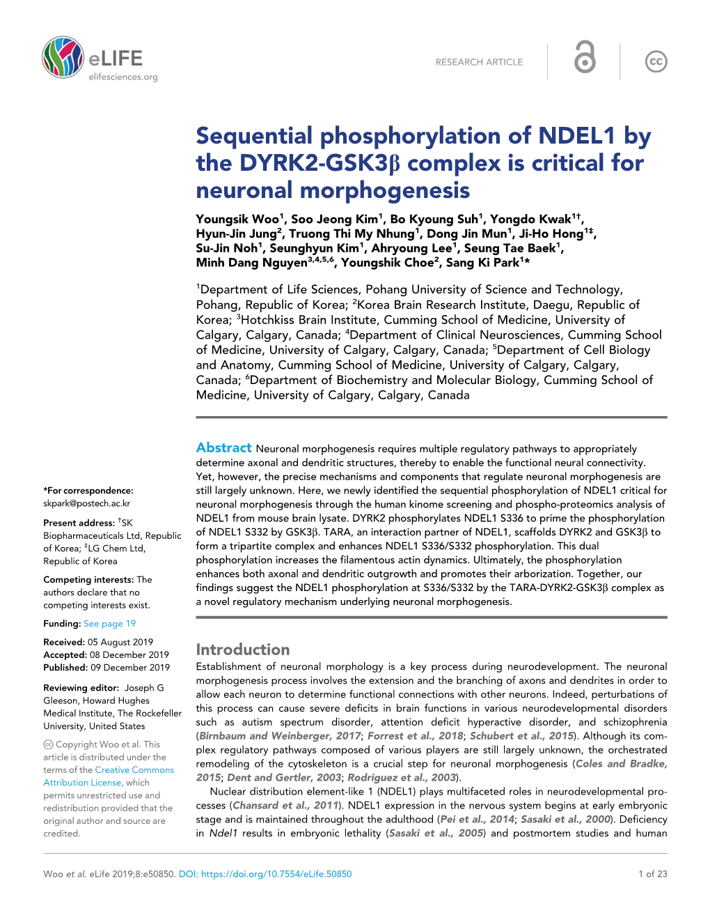Sequential Phosphorylation of NDEL1 by the DYRK2-Gsk3b Complex Is