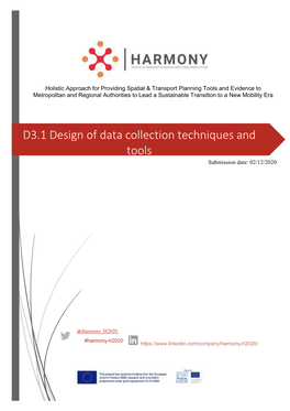 D3.1 Data Collection Tools for Passenger and Freight Surveys