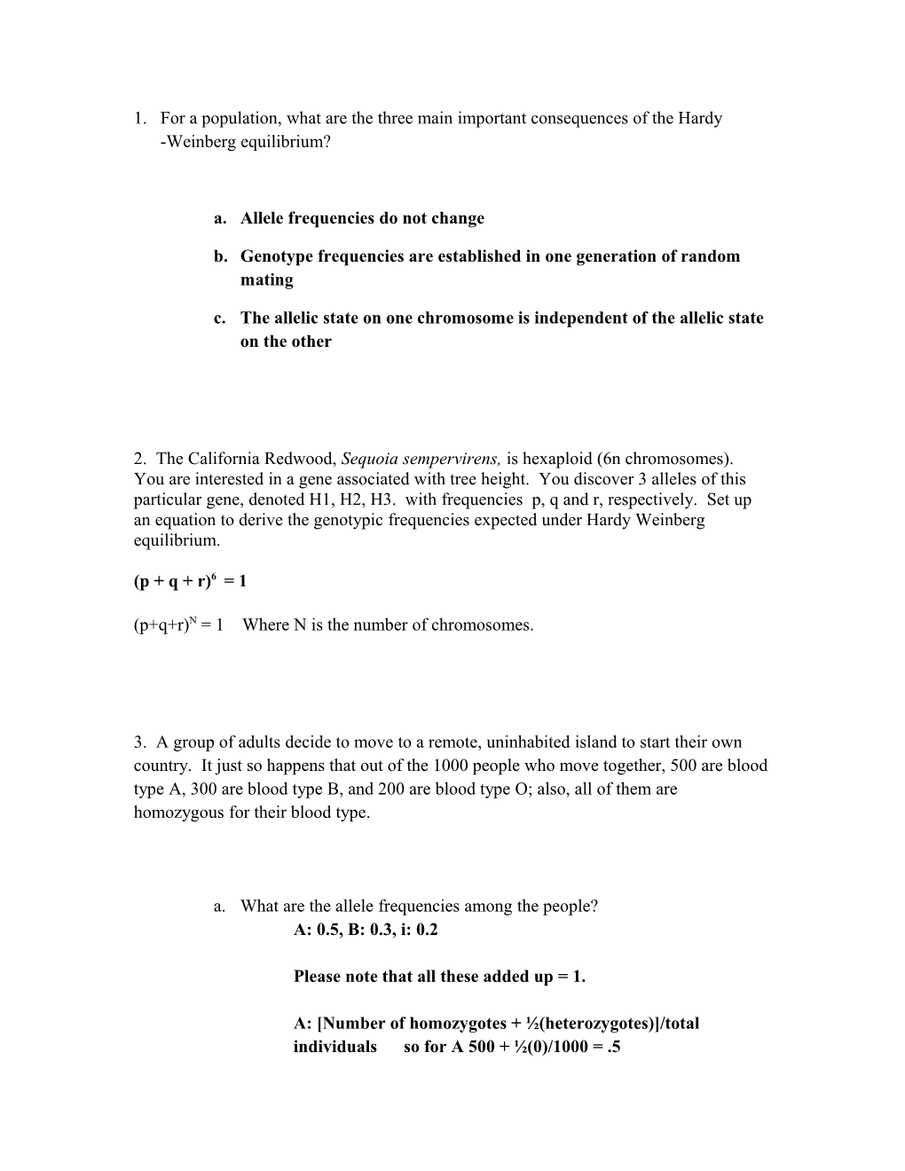 A. Allele Frequencies Do Not Change