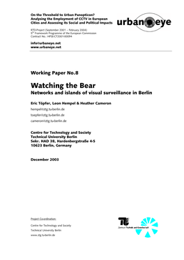 Islands and Networks of Visual Surveillance in Berlin