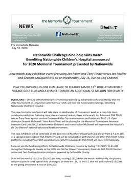 Nationwide Challenge Press Release