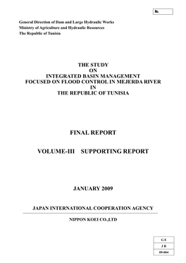 Final Report Volume-Iii Supporting Report