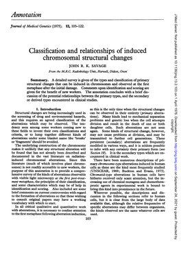 Annotation Classification and Relationships Ofinduced