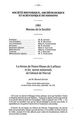 1981 Bureau De La Société La Ferme De