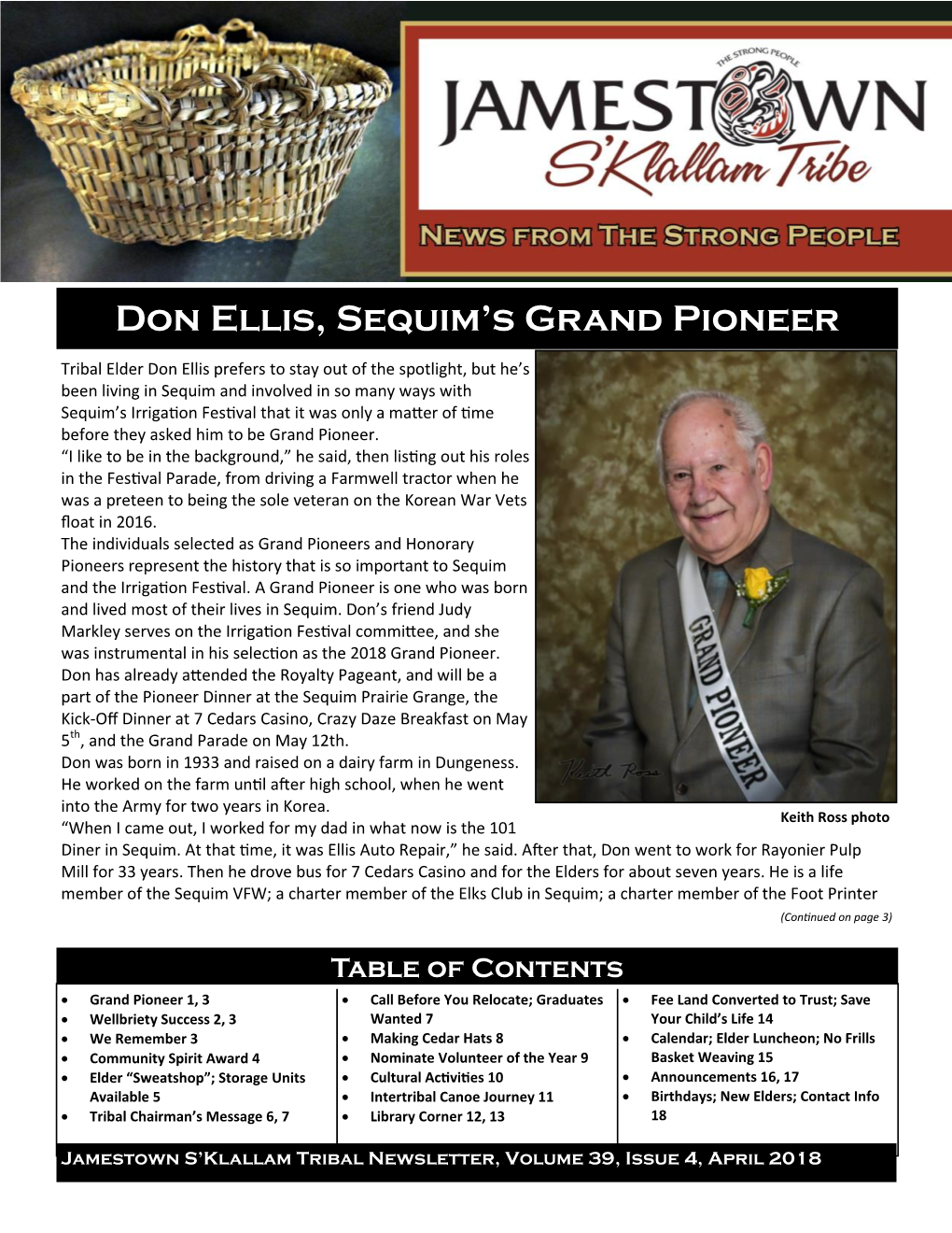 Don Ellis, Sequim's Grand Pioneer