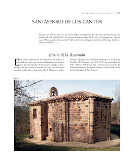 SANTASENSIO DE LOS CANTOS Ermita De La Ascensión