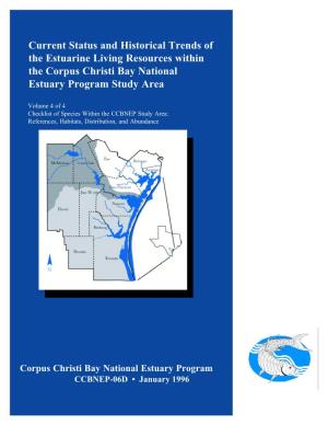 Checklist of Species Within the CCBNEP Study Area: References, Habitats, Distribution, and Abundance
