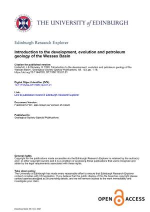 Introduction to the Development, Evolution and Petroleum Geology of the Wessex Basin