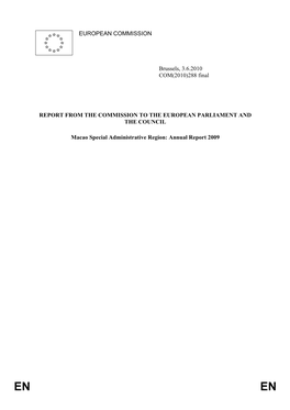288 Final REPORT from the COMMISSION to the EUROPEAN