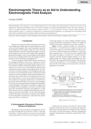 Electromagnetic Theory As an Aid to Understanding Electromagnetic Field Analysis