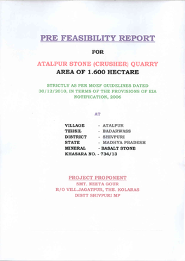 Area of 1.600 Hectare