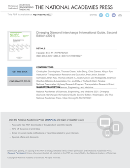 Diverging Diamond Interchange Informational Guide, Second Edition (2021)