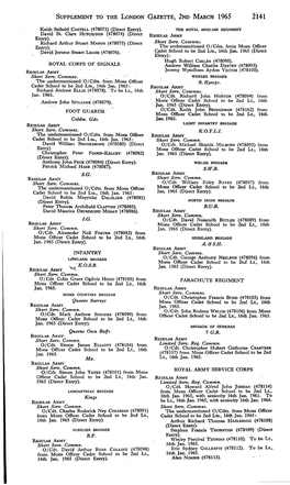 Supplement to the London Gazette, 2Nd March 1965
