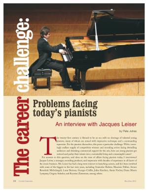 Problems Facing Today's Pianists