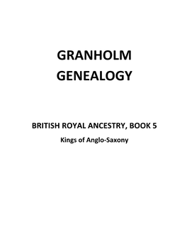 British Royal Ancestry Book 5
