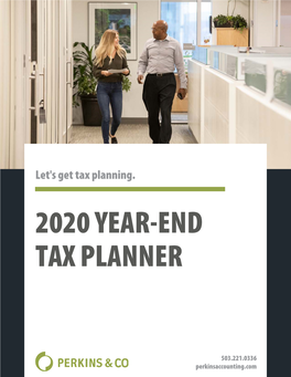 2020 Year-End Tax Planner