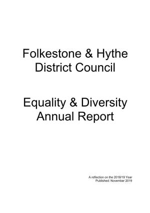 Folkestone & Hythe District Council Equality & Diversity Annual Report