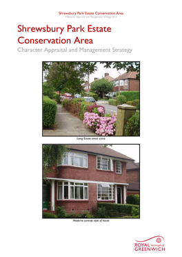 Shrewsbury Park Estate Conservation Area Character Appraisal and Management Strategy 2013