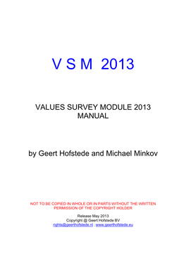Manual VSM 2013