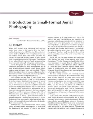Introduction to Small-Format Aerial Photography
