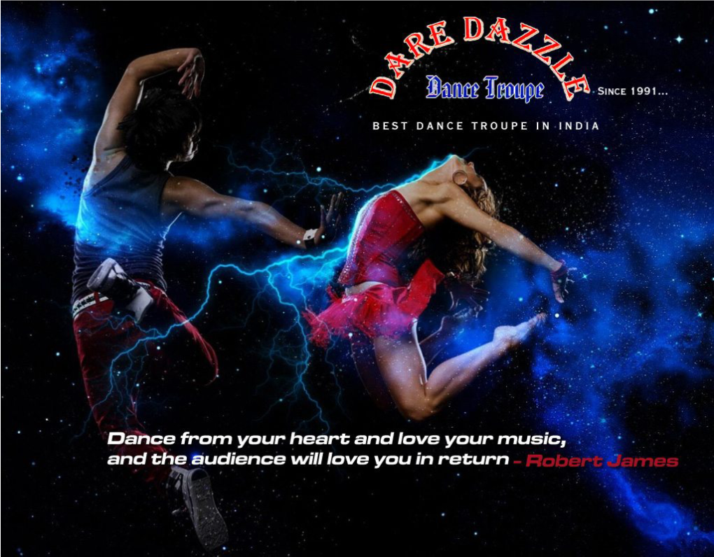 About DARE DAZZLE DANCE Troupe from Robert James's Desk
