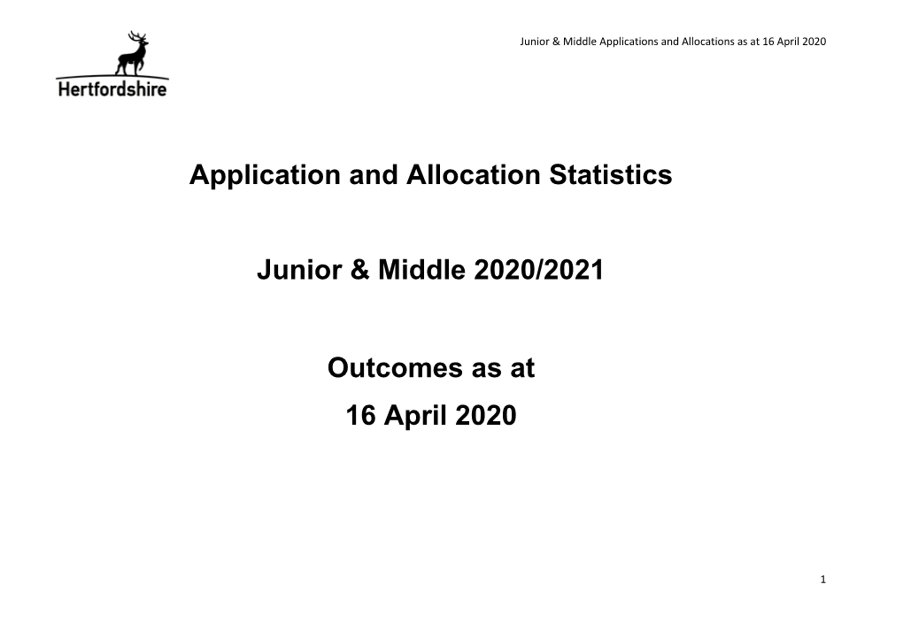 Application and Allocation Stats