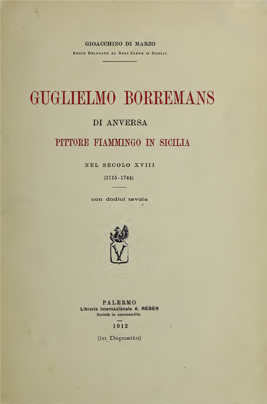 Guglielmo Borremans in Sicilia